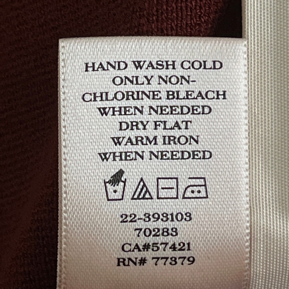 Ann Taylor Burgundy Sweater Tank Peplum Top Sleeveless Business Casual Office M - Picture 7 of 7